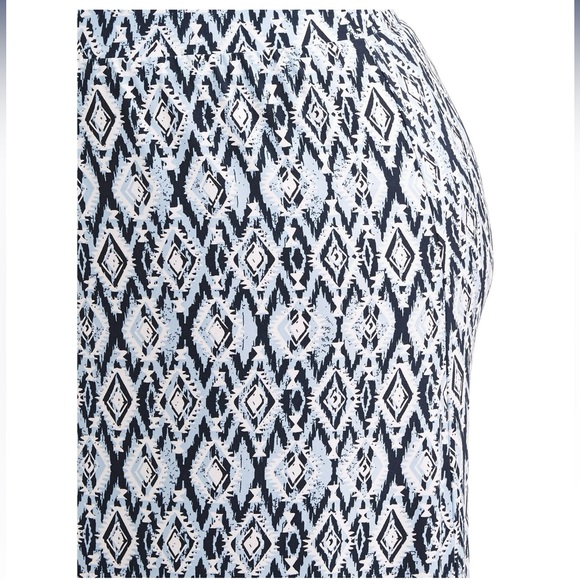 Terra & Sky Women's Plus Size Super Soft Knit Maxi Skirt Sz:2X blue diamond - Picture 2 of 3
